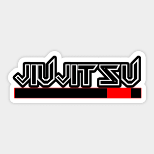 Brazilian Jiujitsu Metal Belt Ranked Sticker